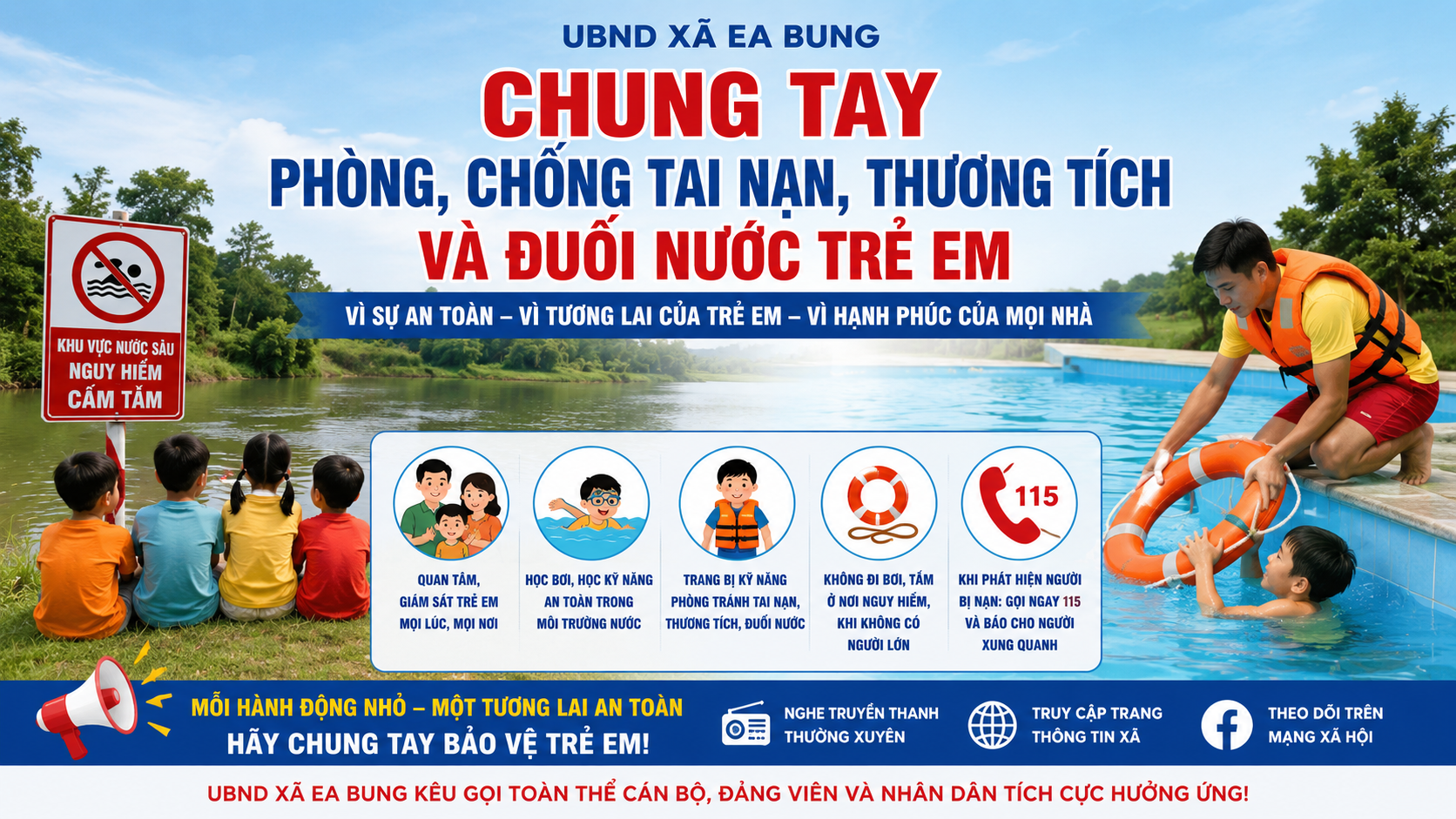 Tăng cường tuyên truyền phòng, chống tai nạn, thương tích và đuối nước trẻ em